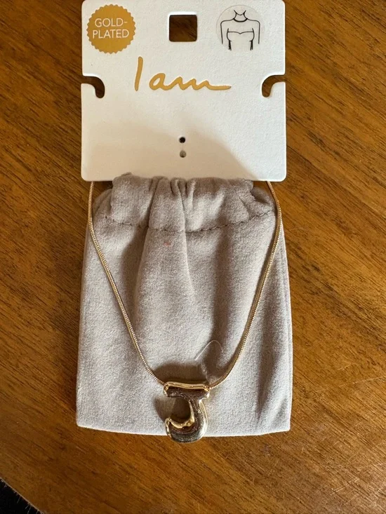 Gold-Plated Number 3 Pendant Necklace - Gold - Picture 1 of 2